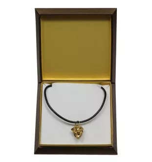 Rottweiler, Rott, Rottie - Dog necklace in gift box, gold-plated pendant for dog fan, striking jewellery by Art-Dog