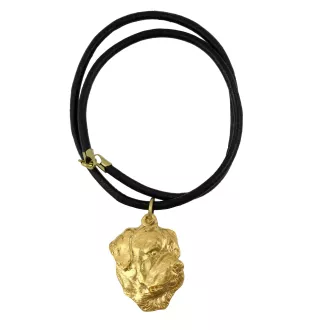 Rottweiler, Bouvier allemand I - Collier pour chien, pendentif plaqué or pour fan de chien, bijoux uniques de la marque Art-Dog