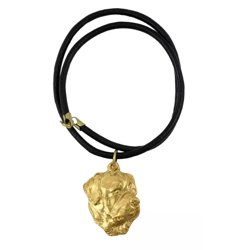Rottweiler, Bouvier allemand I - Collier pour chien, pendentif plaqué or pour fan de chien, bijoux uniques de la marque Art-Dog