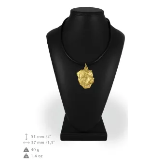 Rottweiler, Bouvier allemand I - Collier pour chien, pendentif plaqué or pour fan de chien, bijoux uniques de la marque Art-Dog