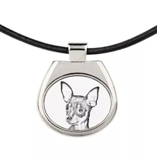 Russischer Toy, Russkiy Toy, Russischer Zwergspaniel - Halskette mit Hund, personalisierter Anhänger mit Foto, einzigartige Halskette für Frauen und Männer von der Marke Art-Dog