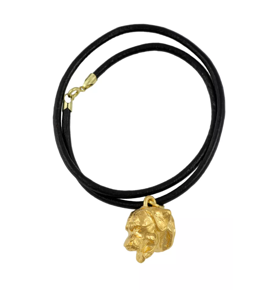 Rottweiler, Bouvier allemand - Collier pour chien, pendentif plaqué or pour fan de chien, bijoux uniques de la marque Art-Dog