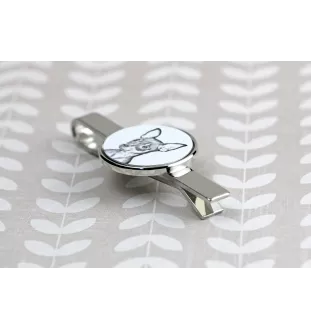 Russian Toy, Russkiy Toy, Russian Terrier, Moscow Toy Terrier - tie clip with a dog, personalized tie clip, a unique gift for a man from the Art-Dog brand