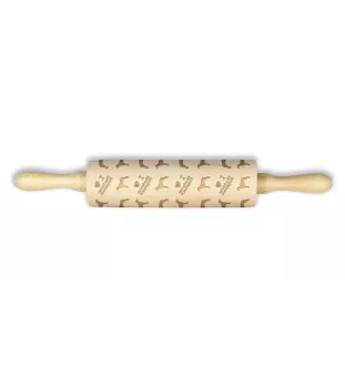 Rhodesian Ridgeback, African Lionhound, African Lion Dog I - rolling pin for dough with a dog, patterned rolling pin for ceramics, a gift for a cook from the Art-Dog brand