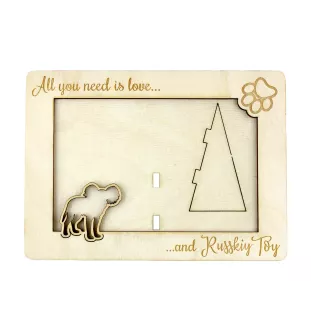 Rosyjski toy ramka na zdjęcie ze sklejki Art-Dog