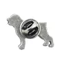 Rottweiler, Rott, Rottie  - Silver-plated dog brooch, elegant pin, jacket lapel decoration by Art-Dog brand
