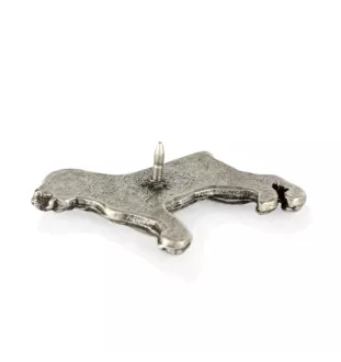 Rottweiler  - Versilberte Hundebrosche, elegante Anstecknadel, Jackenreversschmuck der Marke Art-Dog