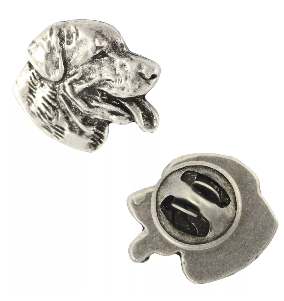 Rottweiler, Bouvier allemand II  - Broche chien argentée, épingle élégante, décoration de revers de veste par la marque Art-Dog