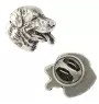 Rottweiler, Rott, Rottie II  - Silver-plated dog brooch, elegant pin, jacket lapel decoration by Art-Dog brand