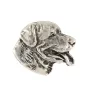 Rottweiler, Rott, Rottie II  - Silver-plated dog brooch, elegant pin, jacket lapel decoration by Art-Dog brand