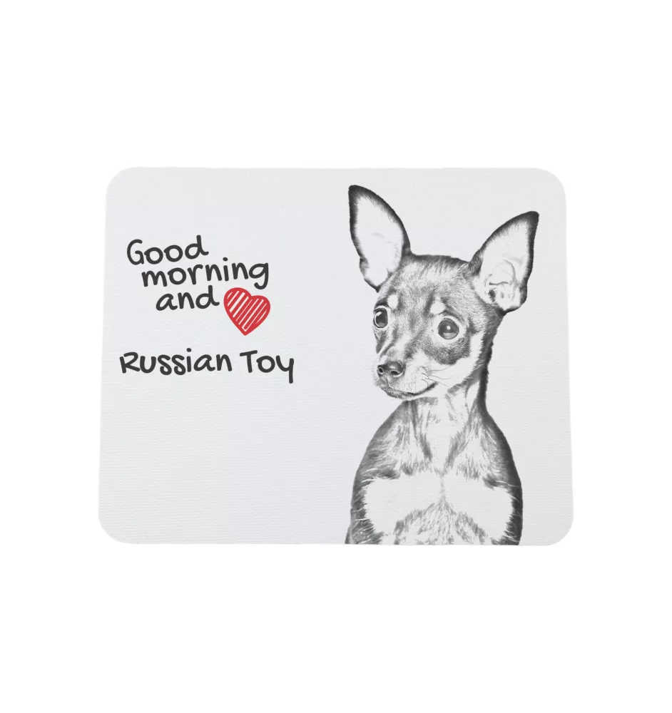 Russian Toy, Russkiy Toy, Russian Terrier, Moscow Toy Terrier - mouse pad with print, personalized dog-themed mouse pad, unique gadget for an office worker by Art-Dog brand
