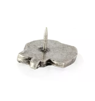 Rottweiler II  - Versilberte Hundebrosche, elegante Anstecknadel, Jackenreversschmuck der Marke Art-Dog