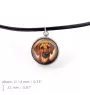 Chien de Rhodésie à crête dorsale, Rhodesian ridgeback - ensemble de bijoux avec votre photo, ensemble fait à la main, bracelet et collier de la marque Art.-Dog