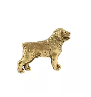 Rottweiler - Hundebrosche in dekorativer Box, elegante vergoldete Anstecknadel, Jackenbrosche der Marke Art-Dog