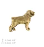 Rottweiler - Hundebrosche in dekorativer Box, elegante vergoldete Anstecknadel, Jackenbrosche der Marke Art-Dog