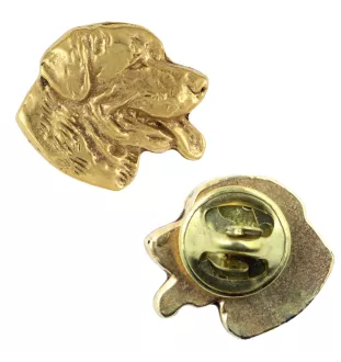 Rottweiler II - Hundebrosche in dekorativer Box, elegante vergoldete Anstecknadel, Jackenbrosche der Marke Art-Dog