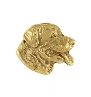 Rottweiler II - Hundebrosche in dekorativer Box, elegante vergoldete Anstecknadel, Jackenbrosche der Marke Art-Dog