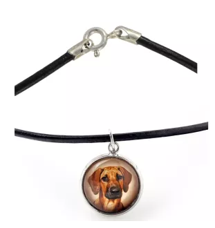 Chien de Rhodésie à crête dorsale, Rhodesian ridgeback - collier dans une boîte, élégant bijou, pendentif de la marque Art-Dog