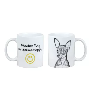 Petit chien russe, Toy Terrier Russe, Toychik, Toy-tchik - tasse avec chien, une tasse joyeuse pour les amoureux des chiens, un cadeau personnalisé de la marque Art-Dog