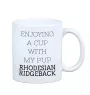 Chien de Rhodésie à crête dorsale, Rhodesian ridgeback - tasse avec une photo et un motif de chien géométrique Art-Dog