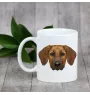 Chien de Rhodésie à crête dorsale, Rhodesian ridgeback - tasse avec une photo et un motif de chien géométrique Art-Dog