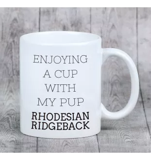 Rhodesian Ridgeback - Becher mit einem Bild und dem Schriftzug geometrischer Hund Art-Dog