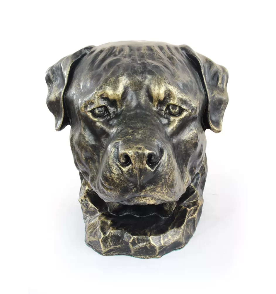 Rottweiler, Bouvier allemand - urne pour cendres de chien, buste de chien, grande tête de chien pour le jardin par Art-Dog