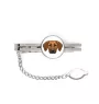Rhodesian Ridgeback, African Lionhound, African Lion Dog - geometric tie clip with a picture and inscription from Art-Dog