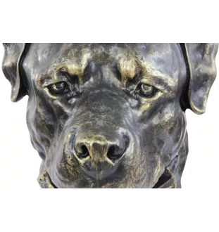 Rottweiler, Bouvier allemand - urne pour cendres de chien, buste de chien, grande tête de chien pour le jardin par Art-Dog