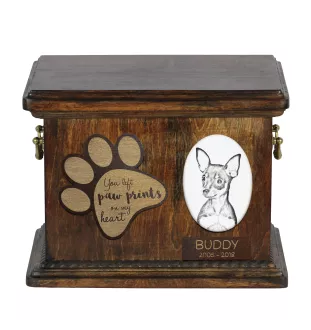 Rosyjski toy urna z płytką ceramiczną Art-Dog