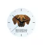 Chien de Rhodésie à crête dorsale, Rhodesian ridgeback - horloge murale géométrique avec photo et logo de la marque Art-Dog