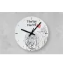 Petit chien russe, Toy Terrier Russe, Toychik, Toy-tchik - horloge murale avec chien, horloge de table avec impression, décoration personnalisée de la maison de la marque Art-Dog