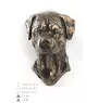 Rottweiler, Rott, Rottie - Dog statue, hanging bust, unique decoration for dog lover by Art-Dog brand