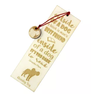 Petit chien russe, Toy Terrier Russe, Toychik, Toy-tchik - marque-page pour livre avec chien, marque-page personnalisé, cadeau pour les amateurs de livres de la marque Art-Dog