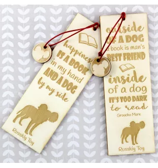 Petit chien russe, Toy Terrier Russe, Toychik, Toy-tchik - marque-page pour livre avec chien, marque-page personnalisé, cadeau pour les amateurs de livres de la marque Art-Dog