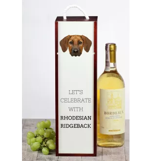 Rhodesian Ridgeback pudełko na wino geometryczne Art-Dog