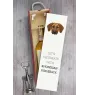 Rhodesian Ridgeback - geometrische Box mit einem Bild und Schriftzug für Wein der Marke Art-Dog