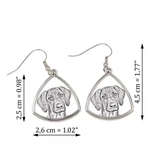 Rhodesian Ridgeback, African Lionhound, African Lion Dog - dog earrings, hanging earrings with a picture, personalized jewelry with Art-Dog brand print