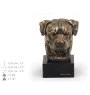 Rottweiler, Bouvier allemand - Statue de chien, buste sur socle en pierre, sculpture, trophée pour exposition canine par la marque Art-Dog