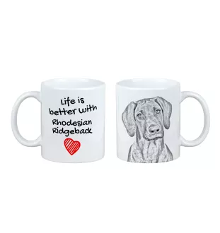 Chien de Rhodésie à crête dorsale, Rhodesian ridgeback - tasse avec chien, tasse avec photo, cadeau personnalisé de la marque Art-Dog