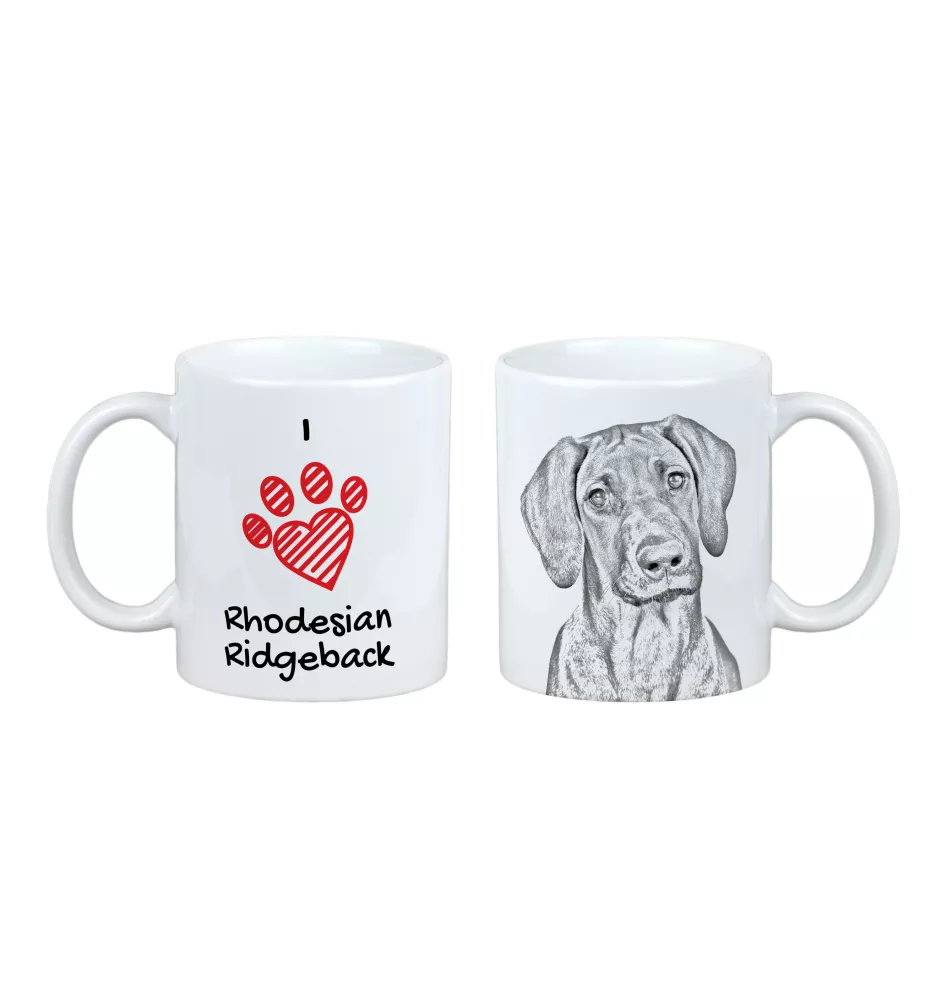 Rhodesian Ridgeback - Tasse mit Hund, entzückende Tasse mit Grafik, Geschenk mit Ihrem Foto von der Marke Art-Dog