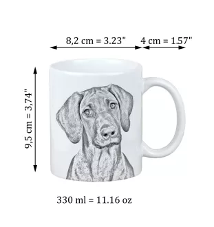 Chien de Rhodésie à crête dorsale, Rhodesian ridgeback - tasse avec chien, une tasse adorable avec une illustration, un cadeau avec votre photo de la marque Art-Dog