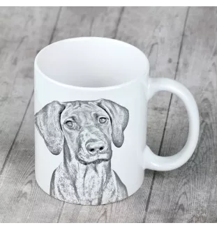 Chien de Rhodésie à crête dorsale, Rhodesian ridgeback - tasse avec chien, une tasse adorable avec une illustration, un cadeau avec votre photo de la marque Art-Dog