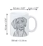 Chien de Rhodésie à crête dorsale, Rhodesian ridgeback - tasse avec chien, une tasse joyeuse pour les amoureux des chiens, un cadeau personnalisé de la marque Art-Dog