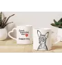 Russian Toy, Russkiy Toy, Russian Terrier, Moscow Toy Terrier - cup with a dog, adorable cup with a heart-shaped handle, universal gift from the Art-Dog brand
