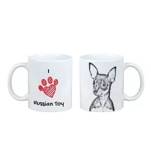 Russischer Toy, Russkiy Toy, Russischer Zwergspaniel - Tasse mit Hund, entzückende Tasse mit Grafik, Geschenk mit Ihrem Foto von der Marke Art-Dog