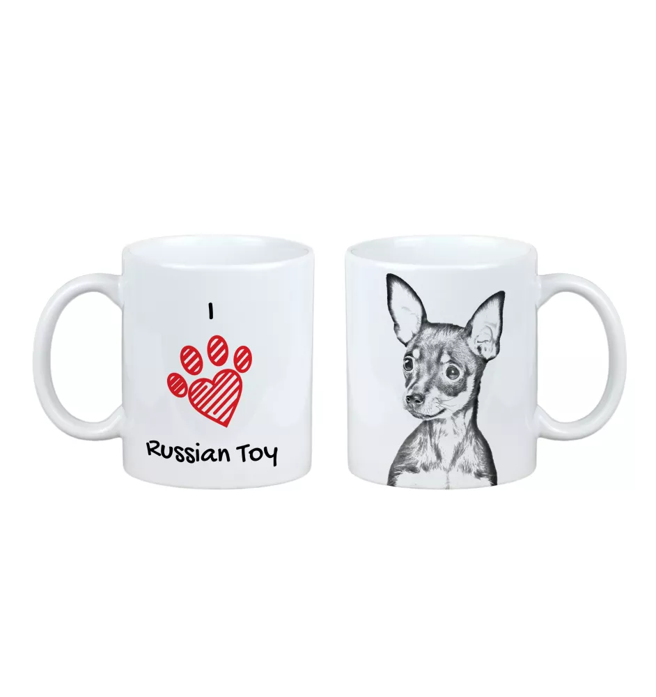 Russischer Toy, Russkiy Toy, Russischer Zwergspaniel - Tasse mit Hund, entzückende Tasse mit Grafik, Geschenk mit Ihrem Foto von der Marke Art-Dog