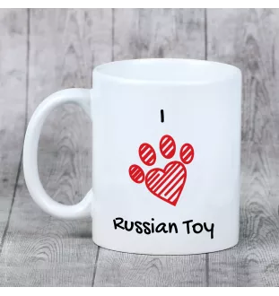 Petit chien russe, Toy Terrier Russe, Toychik, Toy-tchik - tasse avec chien, une tasse adorable avec une illustration, un cadeau avec votre photo de la marque Art-Dog