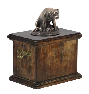 Rottweiler, Bouvier allemand I - une urne pour les cendres d'un chien, une urne avec une statuette, une urne élégante de style classique de la marque Art-Dog