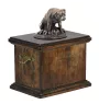 Rottweiler, Bouvier allemand I - une urne pour les cendres d'un chien, une urne avec une statuette, une urne élégante de style classique de la marque Art-Dog